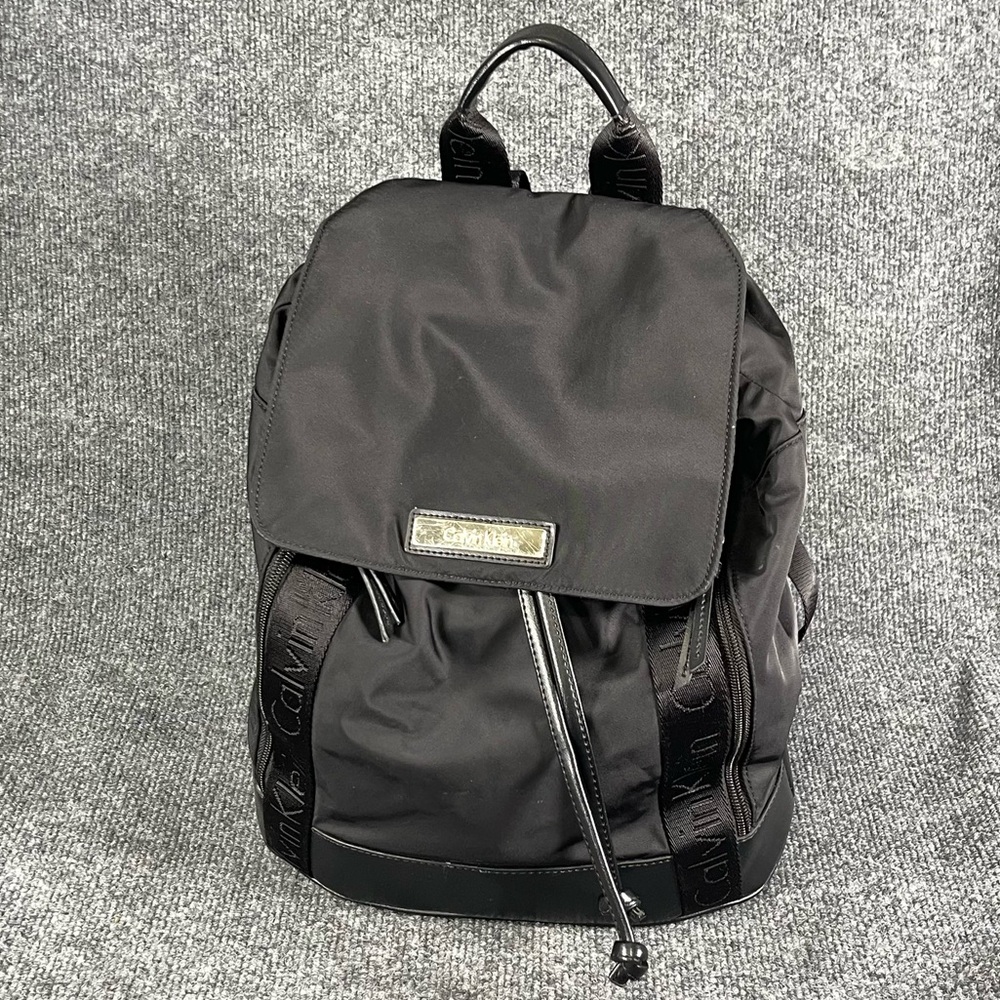 Calvin Klein Women's  Black  Drawstring Backpack Bag